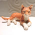 Ceramic Ginger cat sculpture