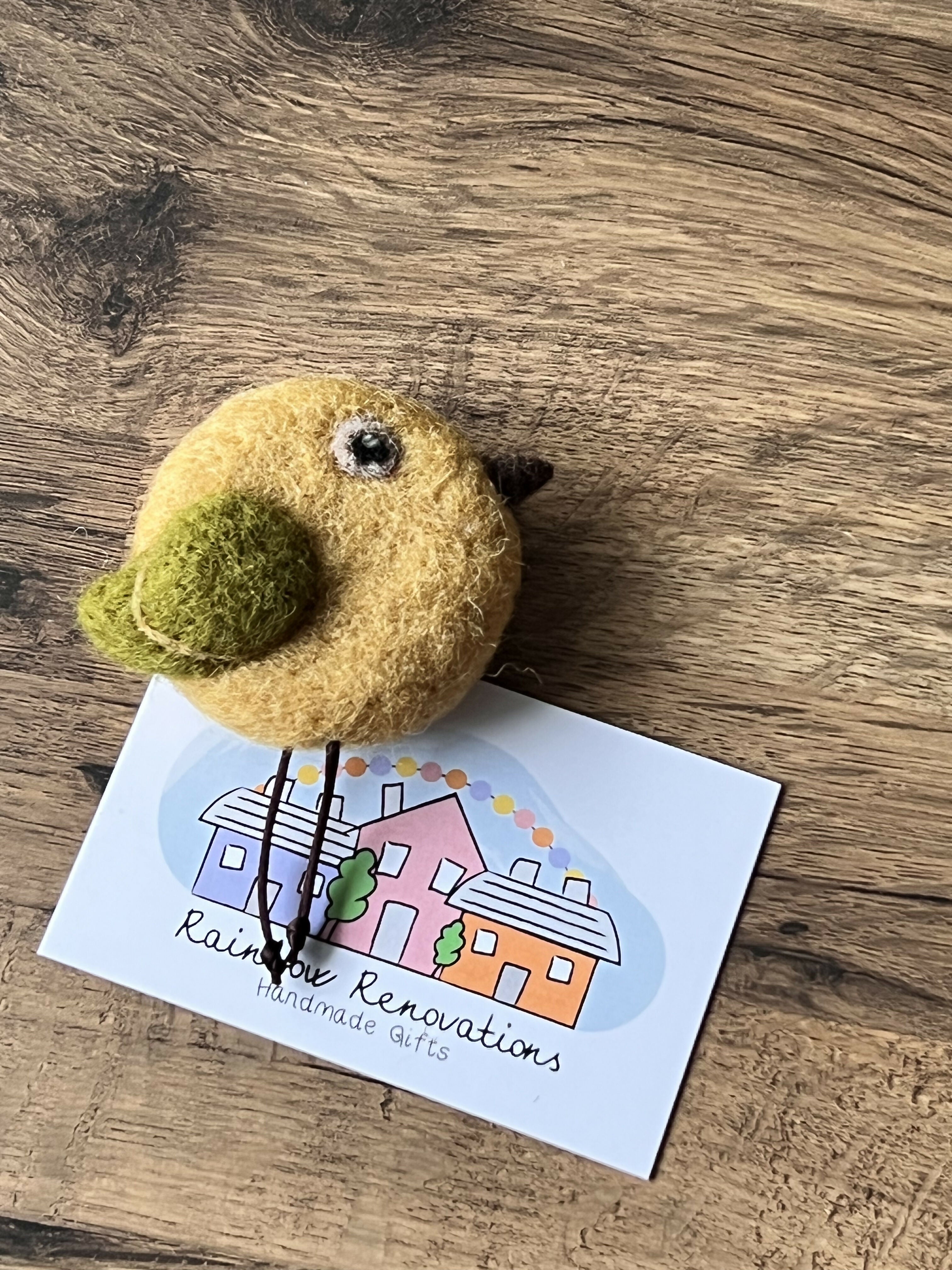 Felted Bird Magnet