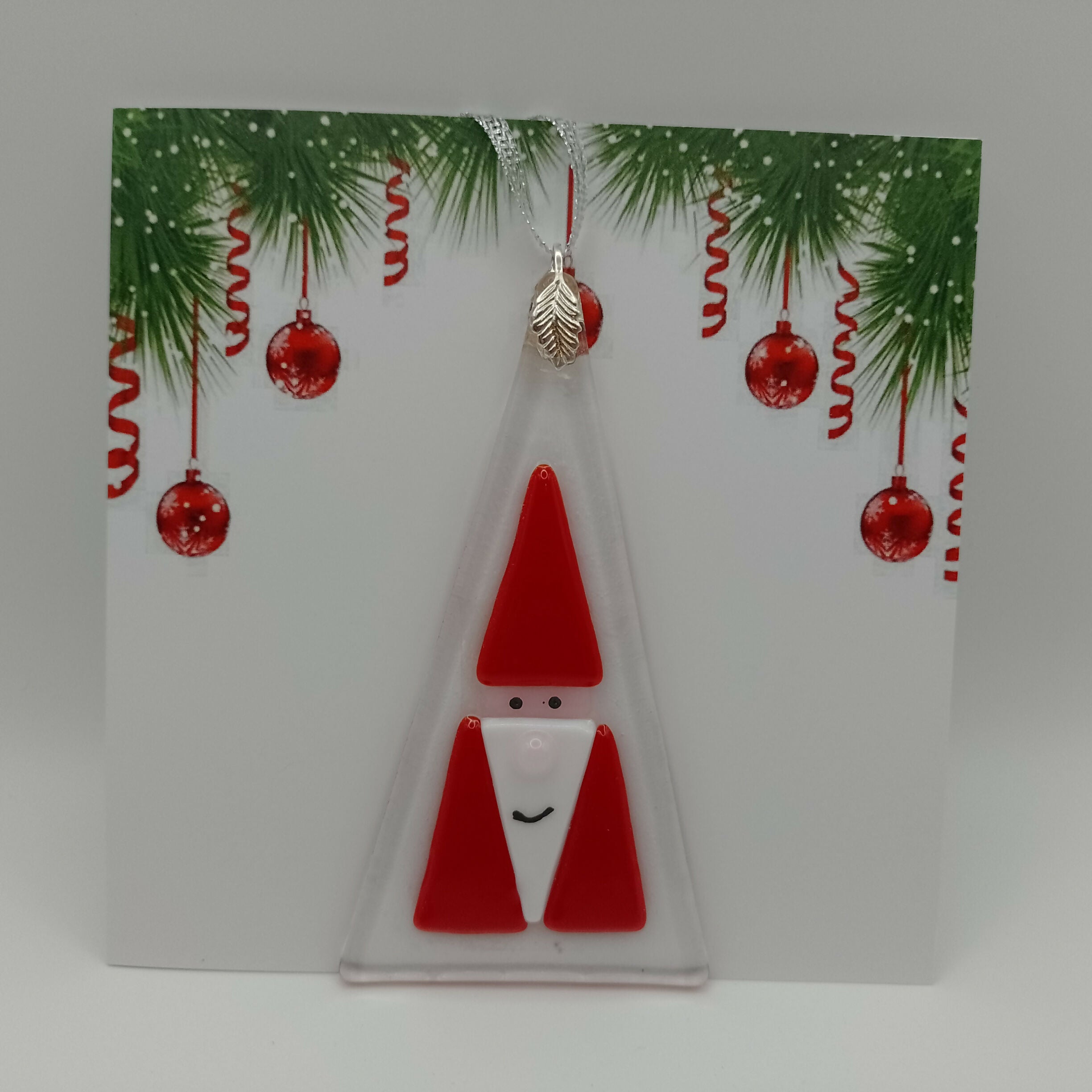 Fused Glass Christmas Card