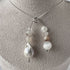 HEALING CRYSTAL & STERLING SILVER CROWN CHAKRA PENDANT WITH BAROQUE PEARL AND 18” CHAIN