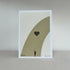 Happy Birthday Card - Beige, Off White and Red Gift Design