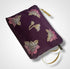 Purple Lotus Flower Linen Women’s Makeup Bag