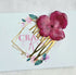 Stainless Steel Real Dried Flower Hair Comb