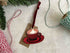 Red Coffee Cup Wooden Christmas Tree Decoration