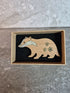 Handcrafted Cherry Veneered Badger Pin