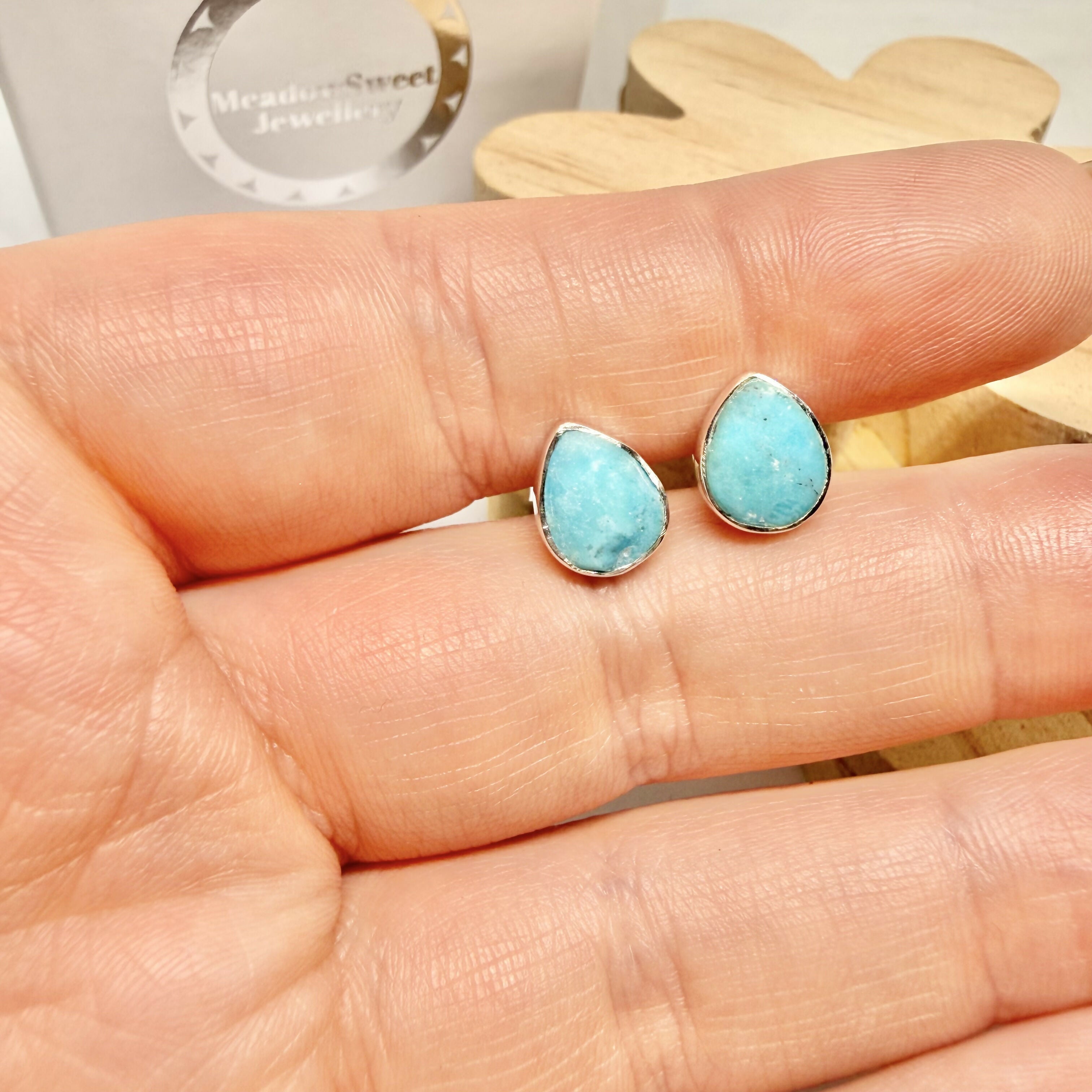 SLEEPING BEAUTY TURQUOISE STUDS