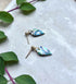 Aqua Collection - Teardrop Polymer Clay Earrings