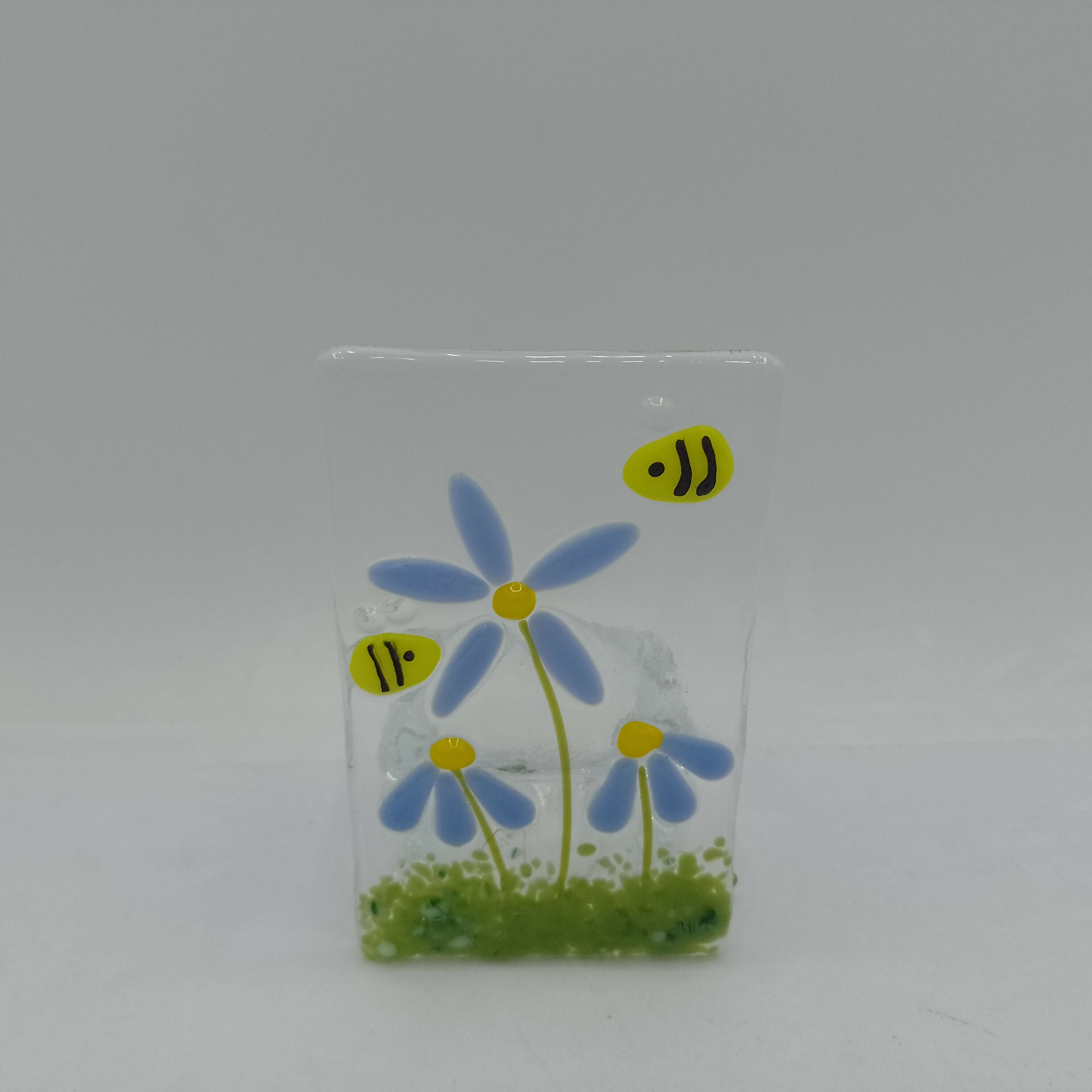 Fused Glass Flower Tealight