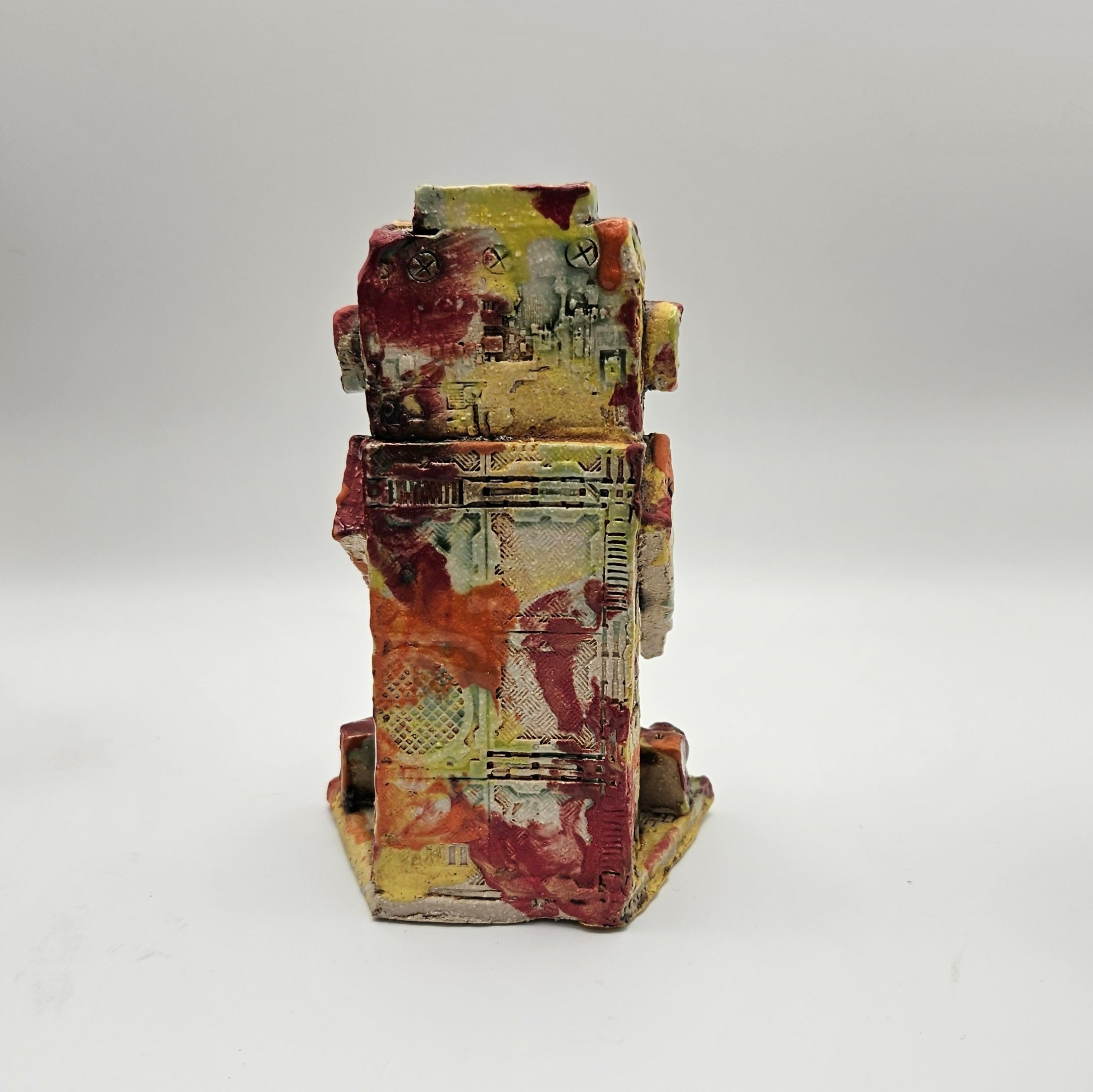 QUIRKY CERAMIC ROBOT SCULPTURE