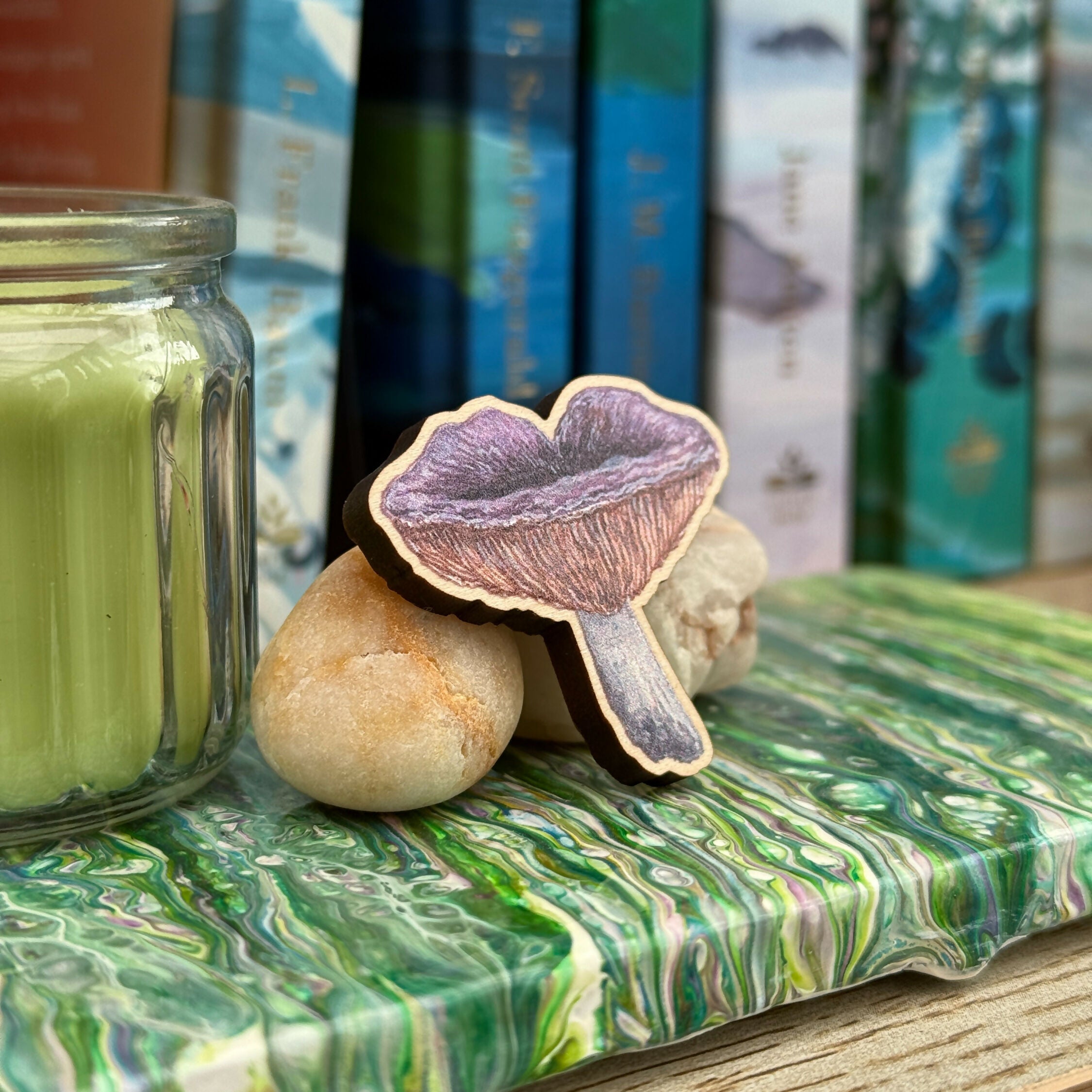 Mushroom - Entire Russula - Wooden Pin