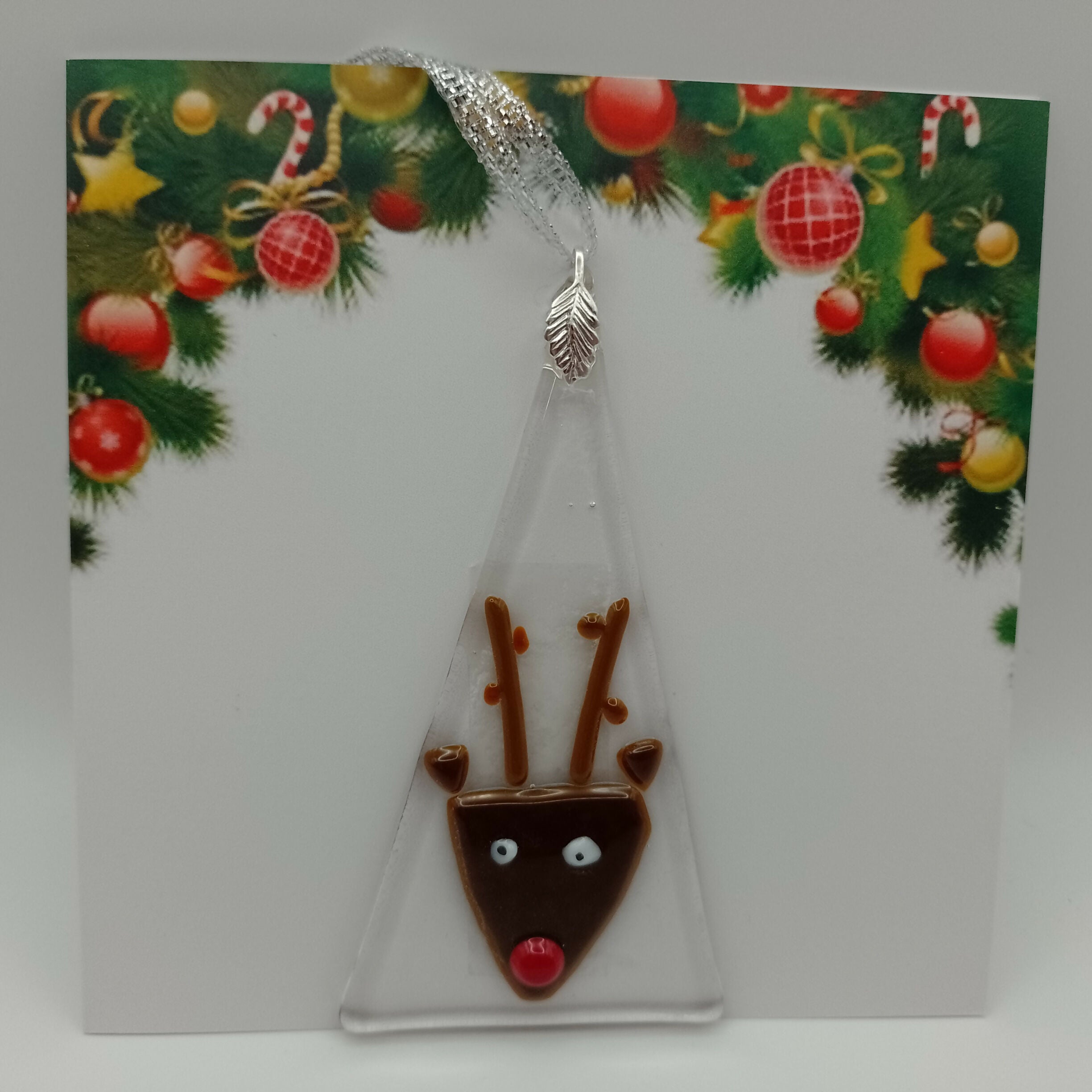 Fused Glass Christmas Card