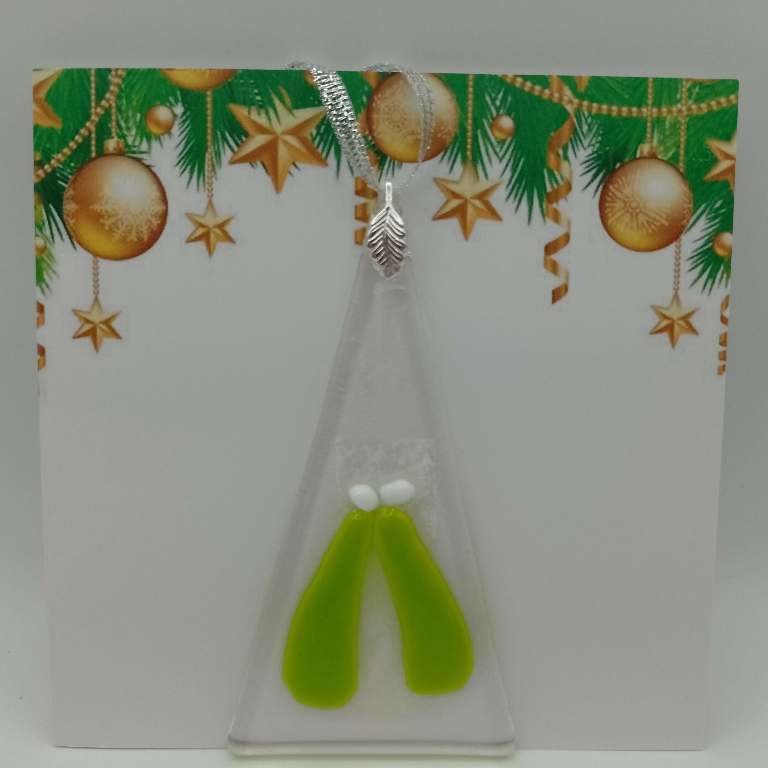 Fused Glass Christmas Card