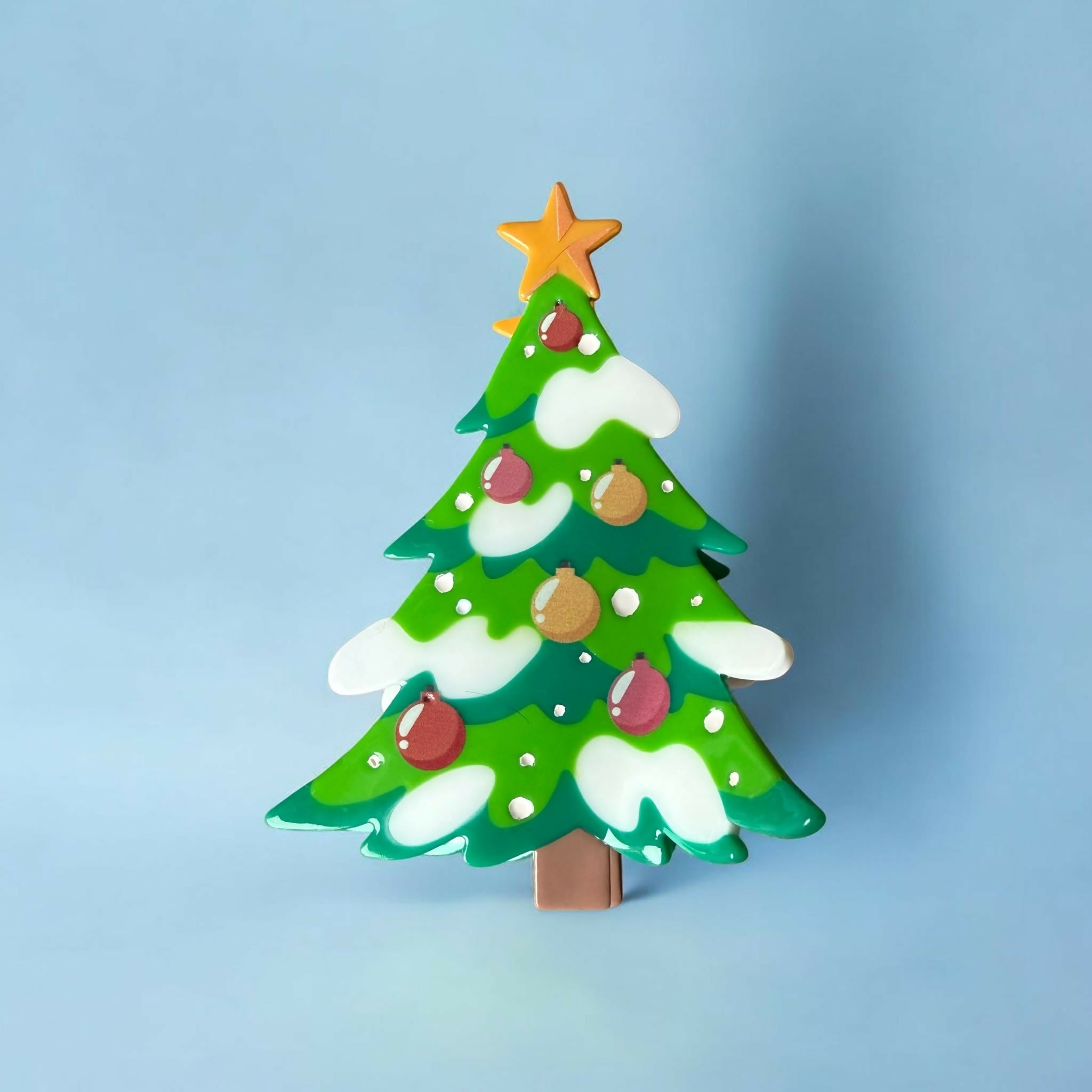 Christmas Tree Hair Claw / Clip