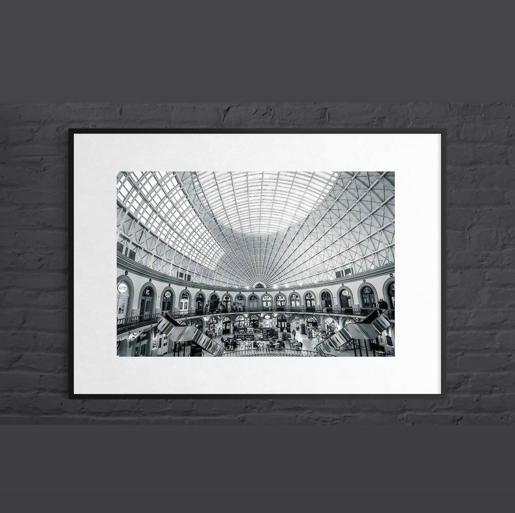 Leeds Corn Exchange, Mounted Photographic Print