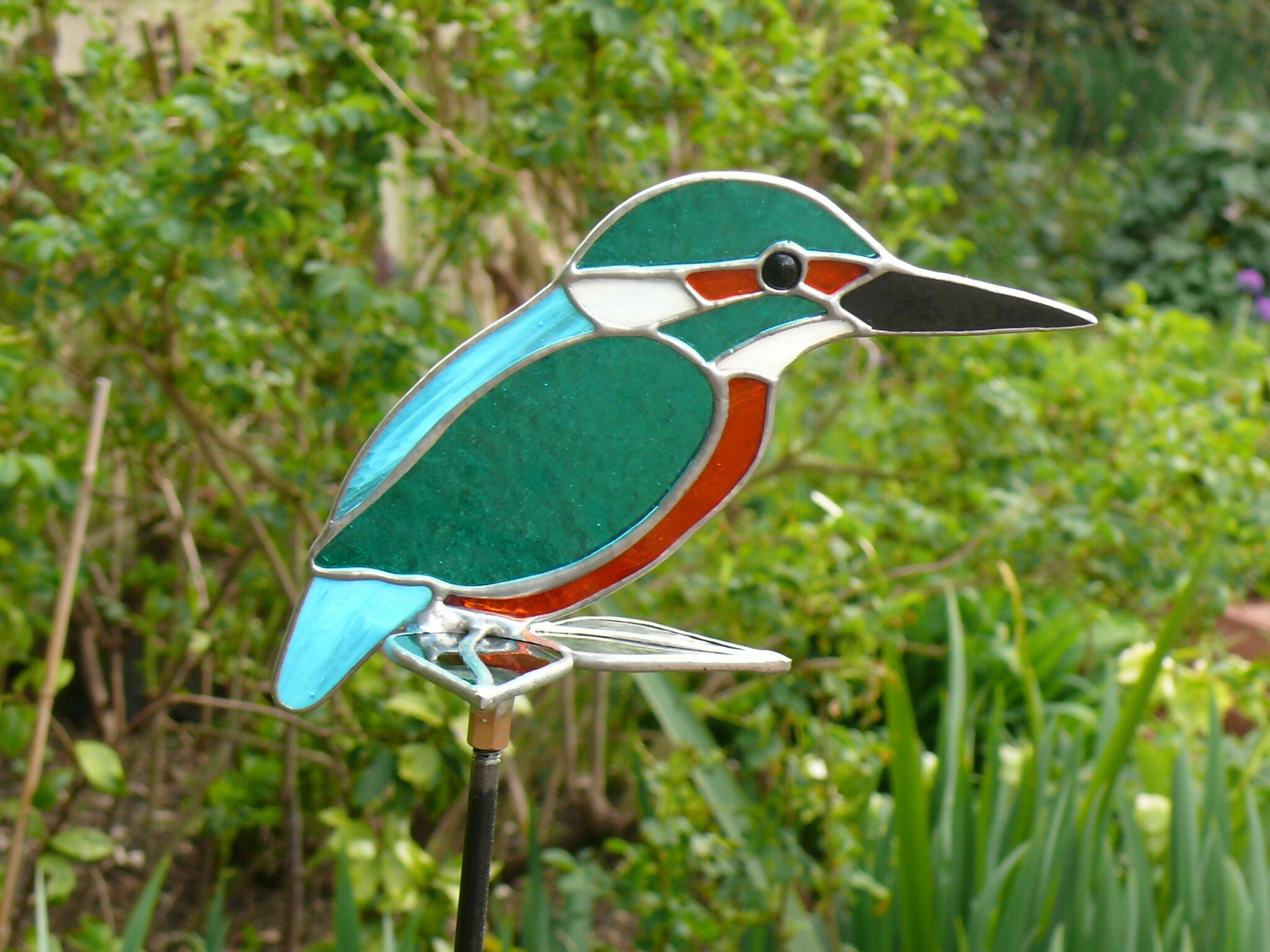 Garden Stake Kingfisher
