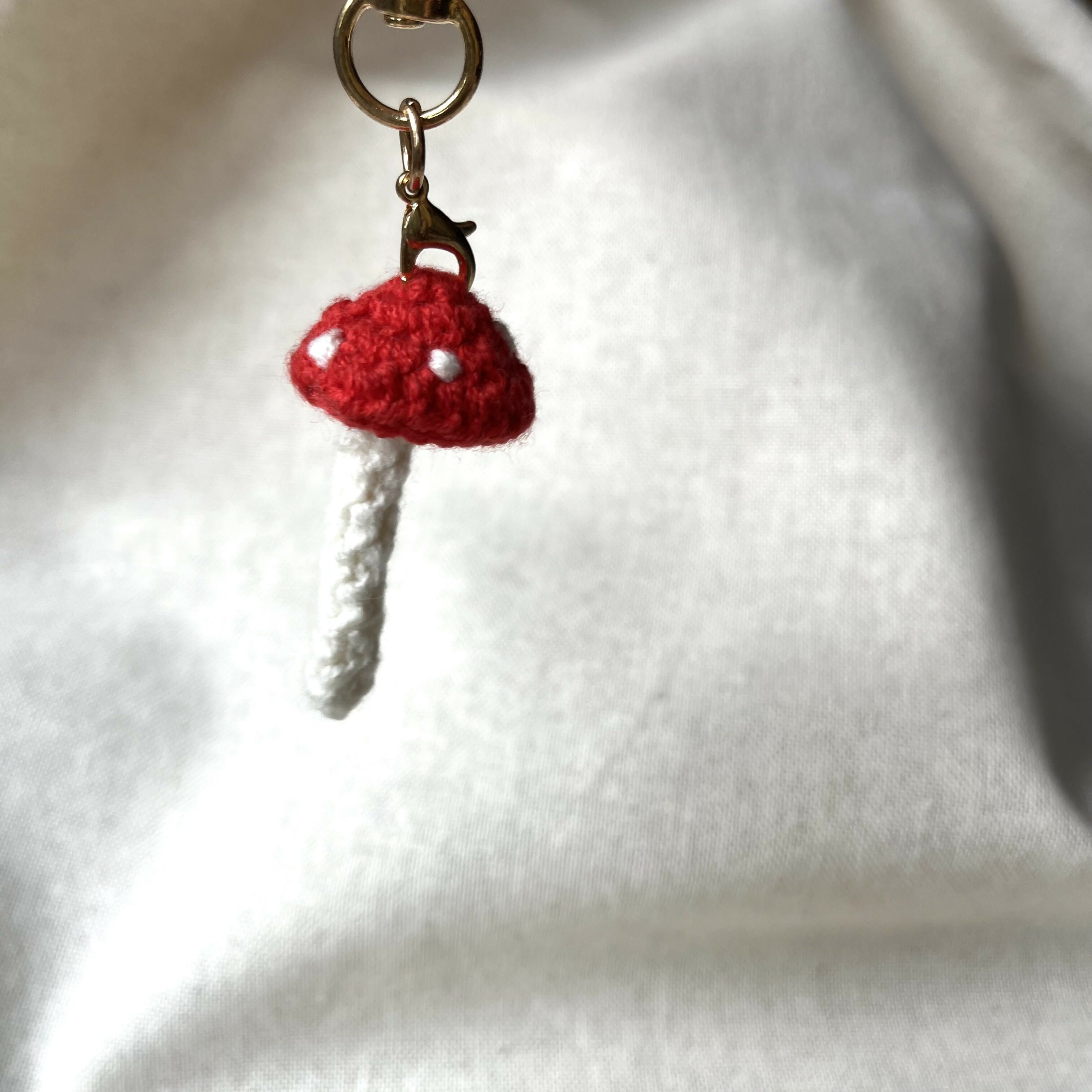 Toadstool bag charm