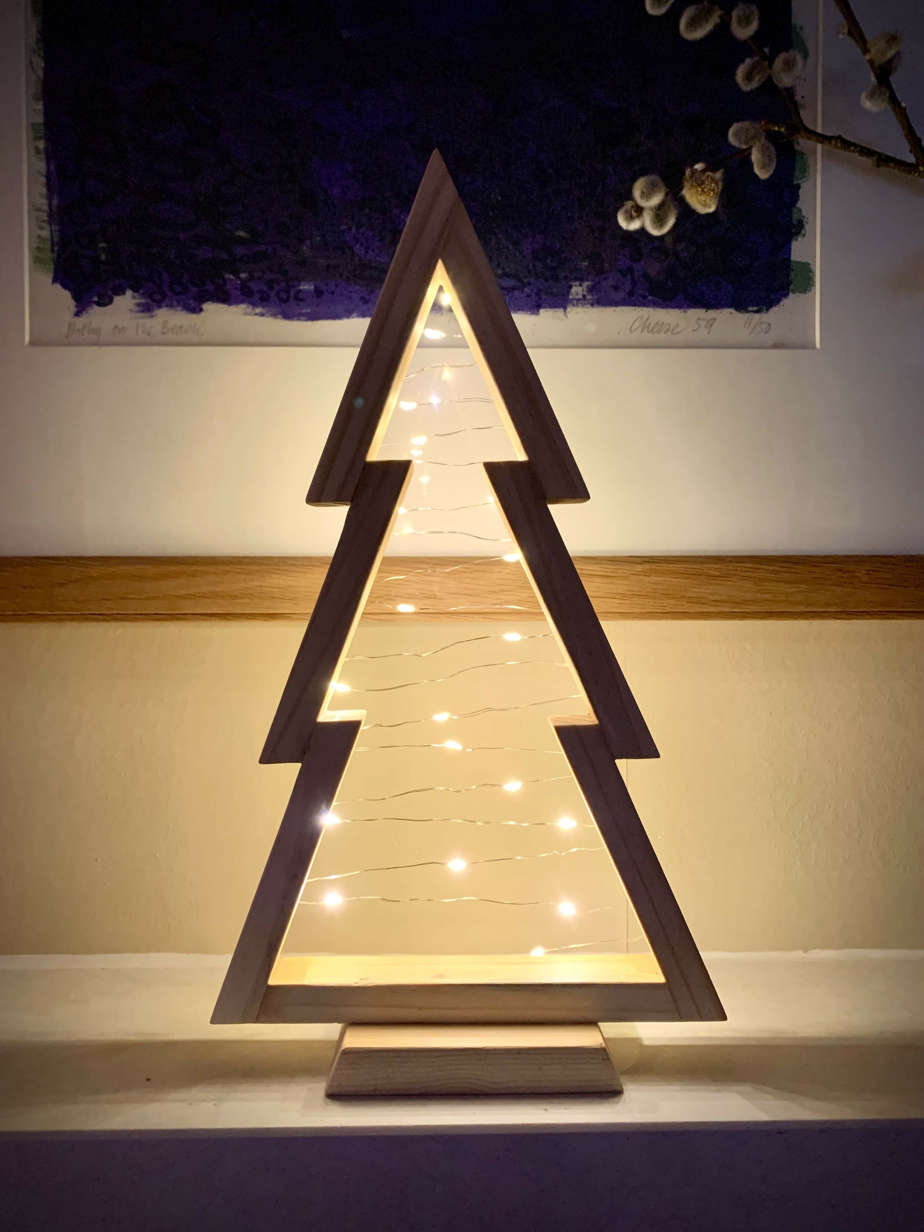 Wooden Christmas Tree Decoration
