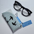 Slip In Glasses Case - Mint Birds