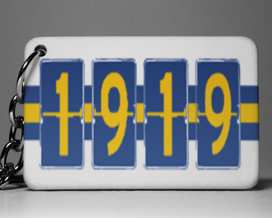 Leeds Utd Keyring 1919 Design