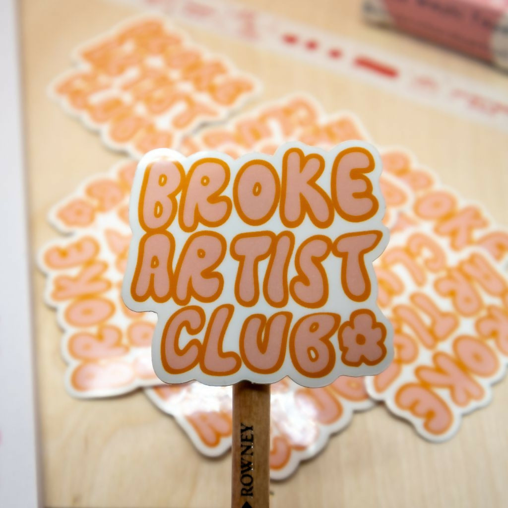 Broke Artist Sticker