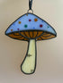 Stained Glass Mushroom Suncatcher
