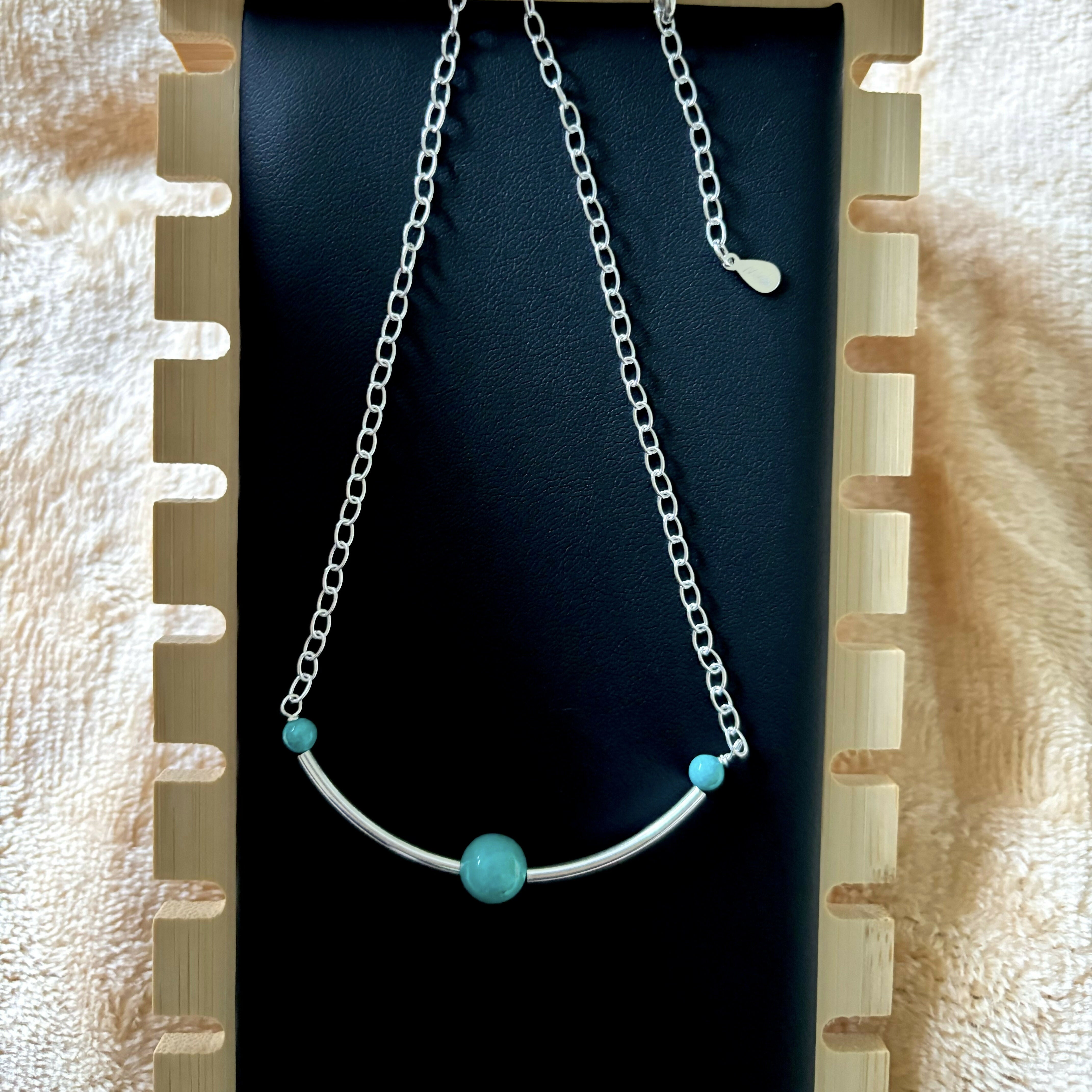Sterling Silver Turquoise Necklace