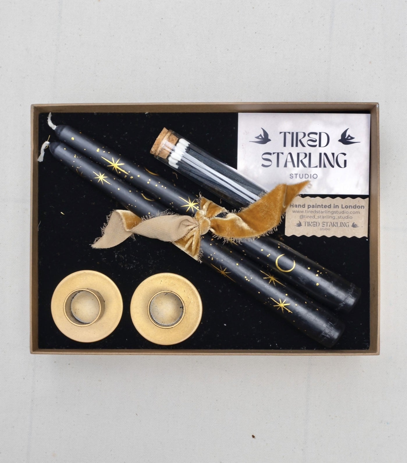 Hand Painted Candle Gift Set