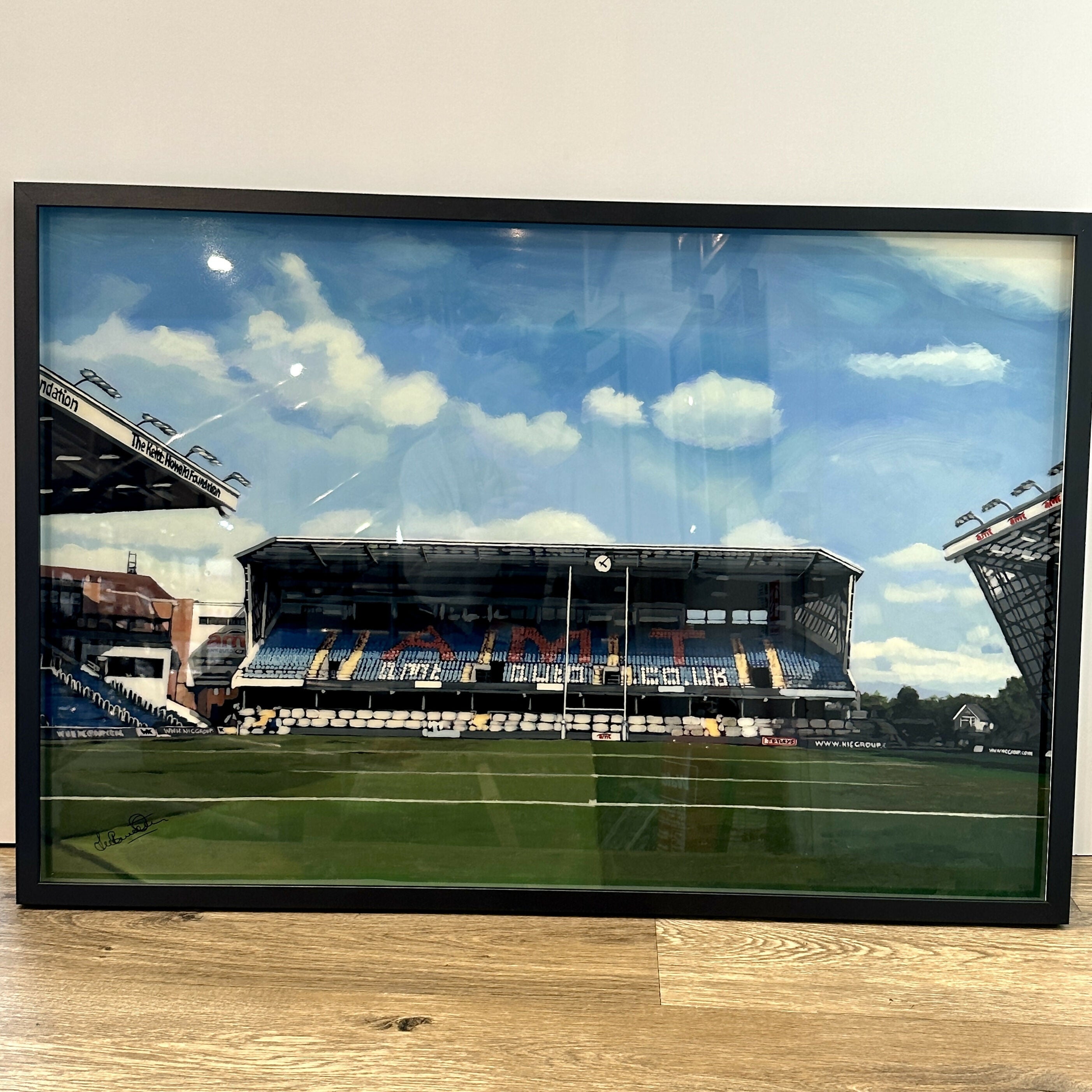 AMT Headingley Stadium Original Resin Framed Painting