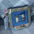 Unique Handcrafted Camouflage Patchwork Purse Cosmetic Bag Made From Upcycled Jeans And Fabric