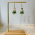 Micro Crochet Christmas Tree Drop and Dangle Earrings