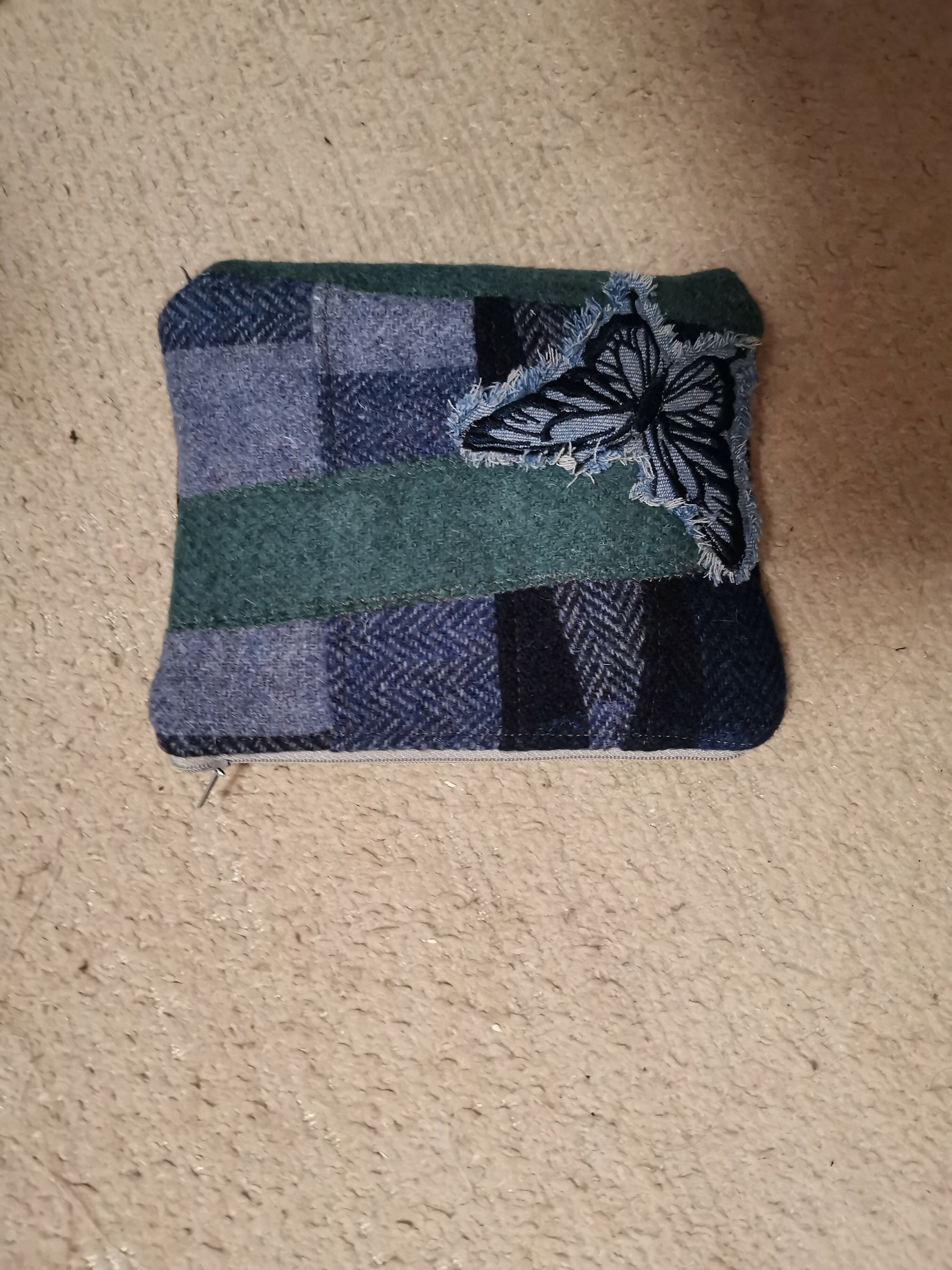 Handmade Harris Tweed cosmetic bag