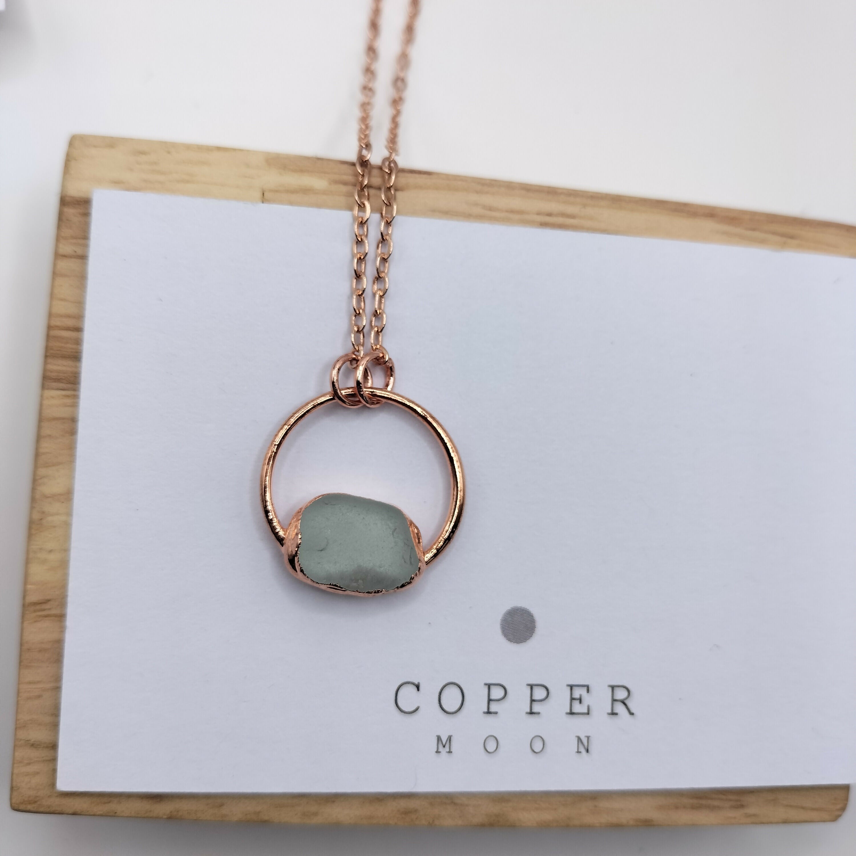 Seaglass Moon Necklace