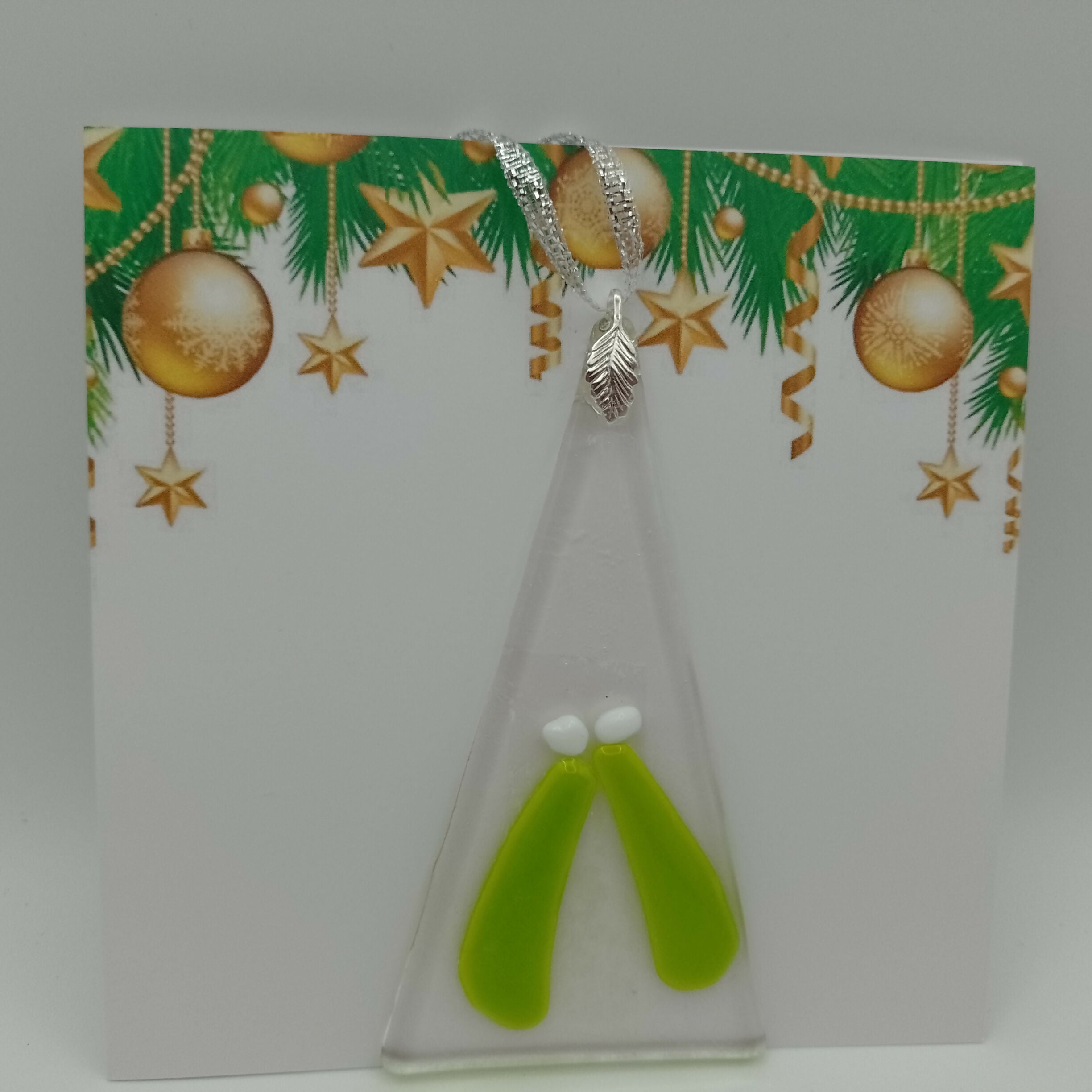 Fused Glass Christmas Card