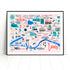 Leeds Map Art Print