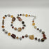 UNIQUE GLASS BEAD AND SEMI PRECIOUS STONE NECKLACE