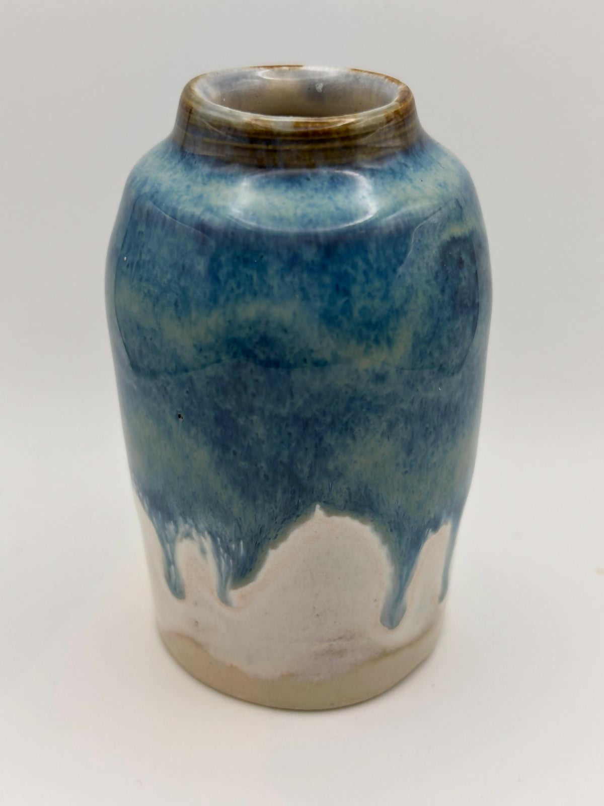 Blue Hand Thrown Reed Diffuser Bottle/Bud Vase