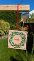 Mini Canvas Noel Christmas Decoration