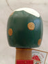 30cm Green Handmade Free Standing Painted Wooden Rounded Topped Toadstool Elf House - Whimsical Woodland Ornament & Holiday Keepsake