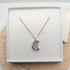 Seaglass Crescent Moon Necklace