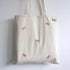 Hand Embroidered Bow Tote