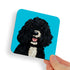 Cockapoo Black with White Tuxedo and Nose Dog Coaster