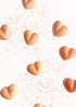 Peach Bellini - Peach & Champagne fragranced Heart Shaped Wax Melts