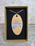 Unique Handcrafted Oval Pendant With An Engraved Leaping Hare