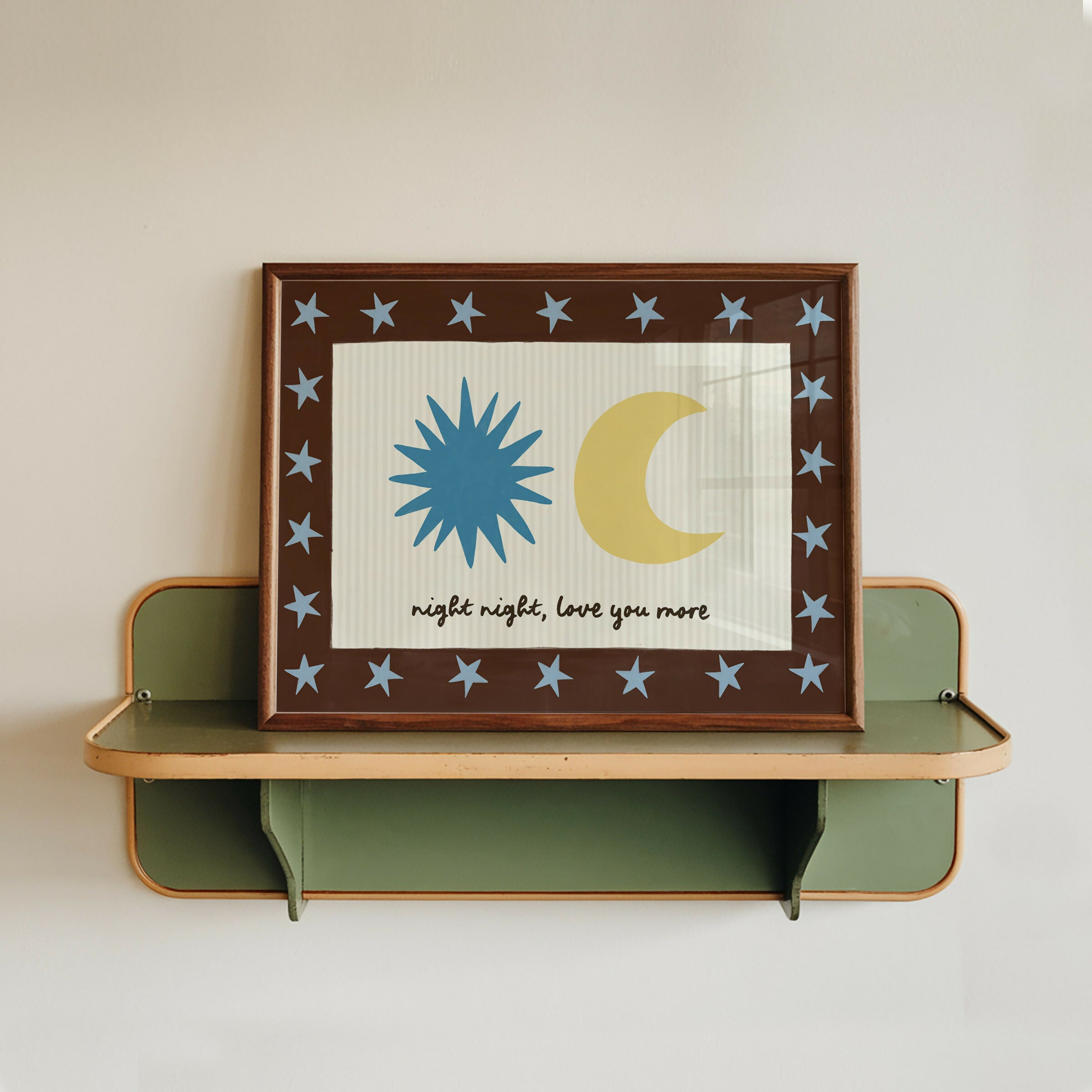 Night Night Love You More Nursery Print