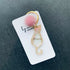 Hand-Poured Vibrant Mica Powder Resin Cat Keyring, Bag Charm with a Pom Pom
