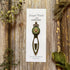 Hand Embroidered Green Crown Bookmark
