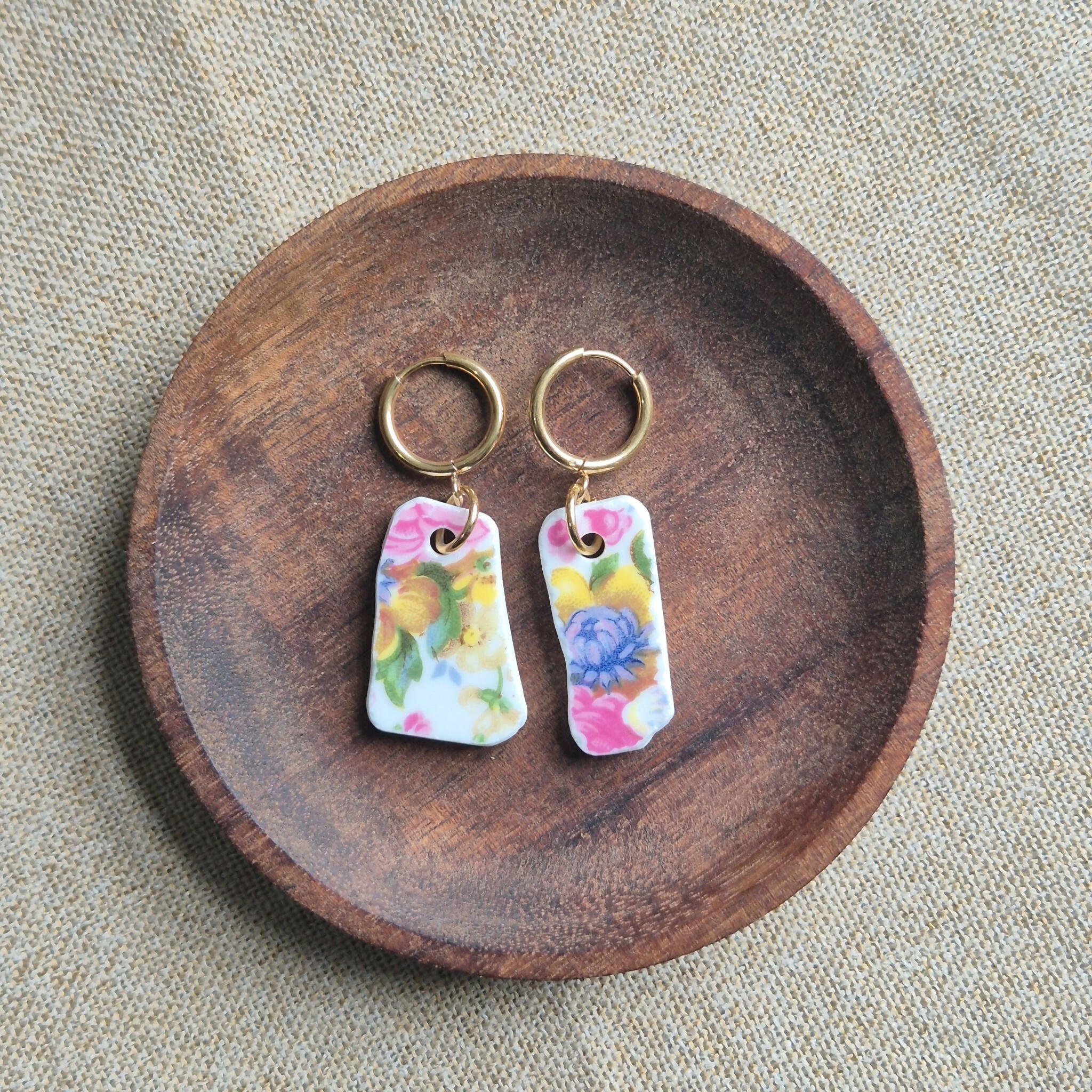 Recycled Ceramic Earring