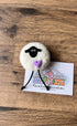 Felted Sheep with Heart Magnet