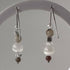 HEALING CRYSTAL & STERLING SILVER CROWN CHAKRA EARRINGS