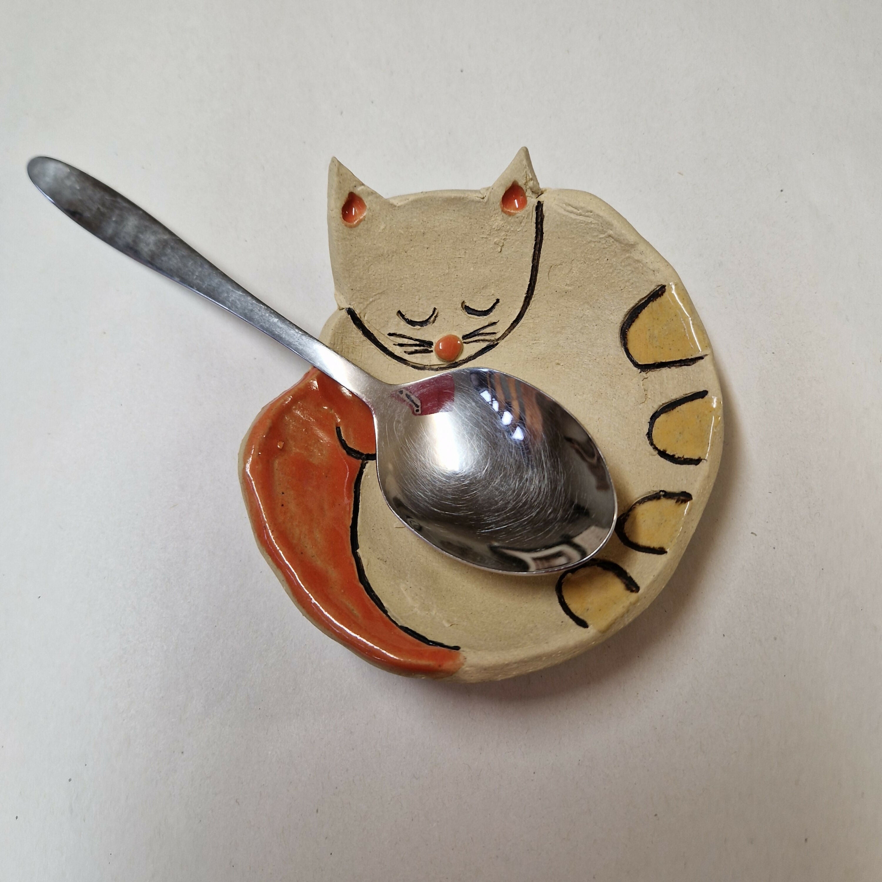 Ceramic Cat Spoon Rest